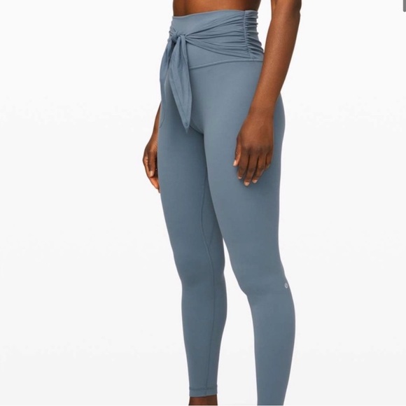 lululemon athletica Pants - Lululemon align wrap leggings blue size 10